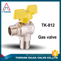 Portable butane gas stove valve with brass stem superior brass mini ball gas valve gas bibcock